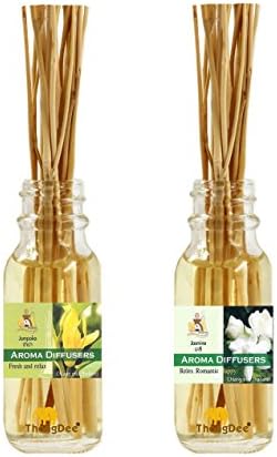 ThongDee Champaca and Jasmine Reed Diffuser Oils Aromatherapy Set 30ml.