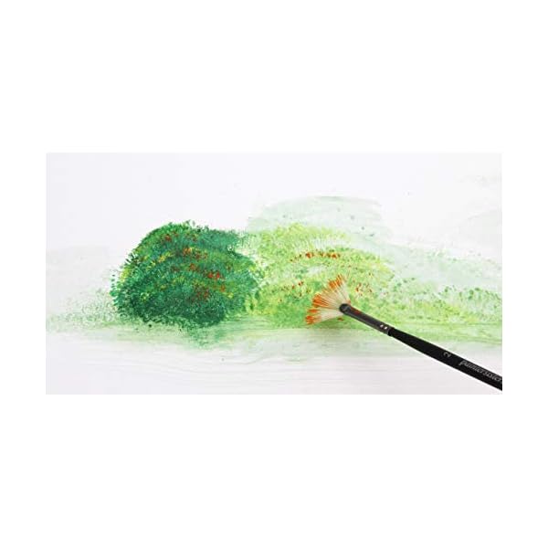 PaintersistersÂ® FÃ¤cherpinsel 8er-Set, Naturborsten, Pinselset fÃ¼r Acryl- und Ãlfarbe, Landschaftsmalerei, KÃ¼nstlerpinsel zum malen, Pinsel aus Naturhaar – Bild 4