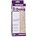 Doc Johnson Vac-U-Lock - Raging Hard-Ons - 8 Inch Dong (8 in. Long and 1.5 in. Wide) - F-Machine and Harness Compatible Dildo - Great For Pegging - Vanilla