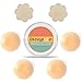 Incogtito Pasties for Women | 2 Pairs of Reusable Silicone Pasties Nipple Concealers with Adhesive + Bonus Pair of Flower Nipple Concealer Stickers (2 Pairs + Bonus Stickers)