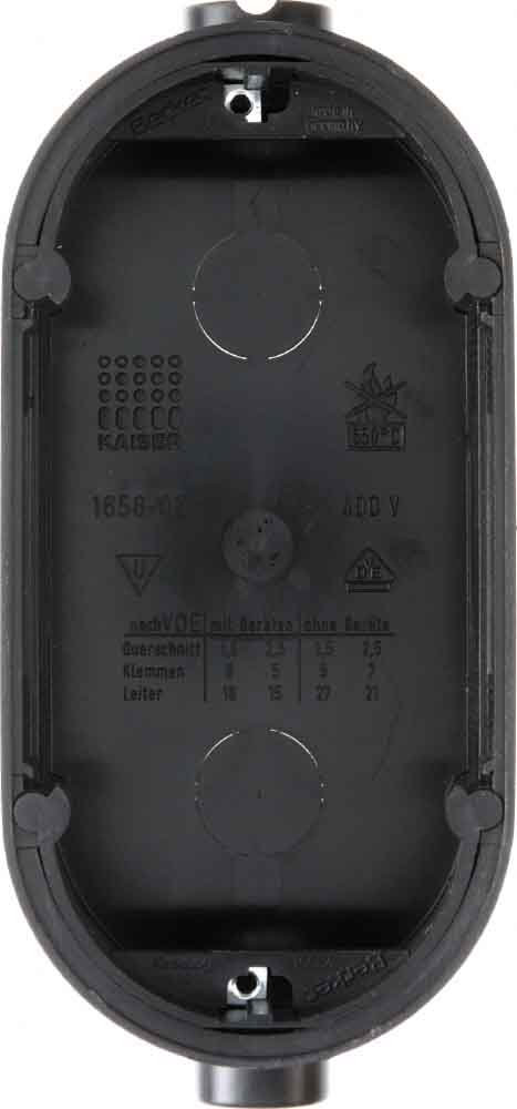 Hager – Box Recessed Oval TS for Solid Wall