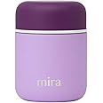 MIRA 9oz Insulated Food Jar Thermos for Hot Food & Soup, Compact Stainless Steel Vacuum Lunch Container - Lilac