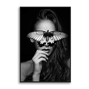 Framed Canvas Home Artwork Decoration Portrait Canvas Wall Art for Living Room, Bedroom - 16x24 inches