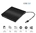 MythGeek External CD Drive USB 3.0 Portable Slim External DVD Drive, External DVD CD Drive & CD DVD +/-RW Writer/Rewriter/Player High Speed Data Transfer (Black)
