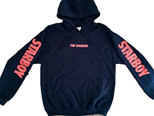 New Winter Fashion Justin Bieber Sweatshirts Men Starboy The Weeknd Tour Merch Black Hoodie Cotton Fleece Hoodie Sweatshirt