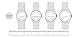 WRISTOLOGY Ellie Womens Hexagon Crystal Rose Gold Boyfriend Watch Metal Mesh Strap