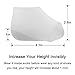 Silicone Height Increase Socks Heel Lift Insoles-Invisible Shoe Pads Gel Inserts with Free Toe Corrector