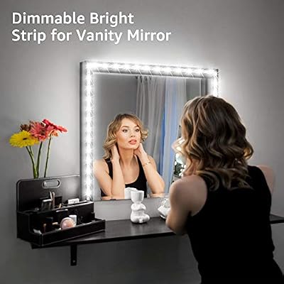 Olafus 16 4ft Led Strip Lights Daylight White Dimmable Led Vanity Light 12v Flexible Under Cabinet Tape Lighting 5m 300 Leds 2835 6000k Cool White Led Strip Indoor Vanity Mirror Bedroom Kitchen Amazon Sg