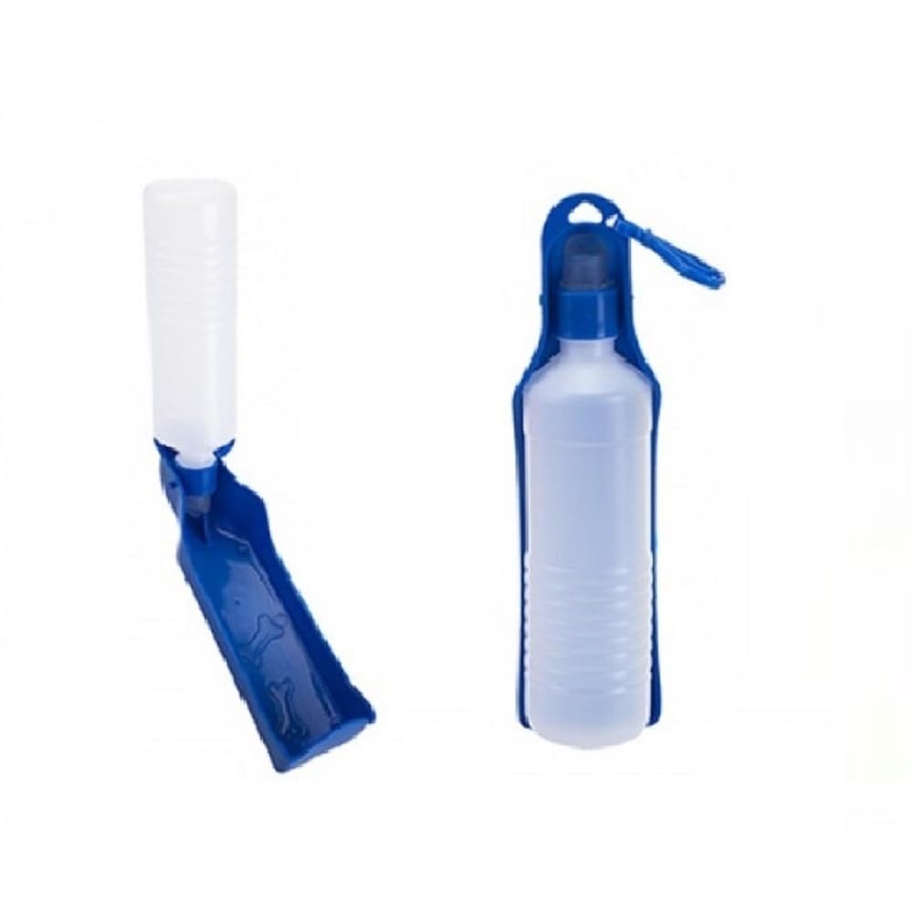 Dog Pet Travel Walking Water Bottle with Belt Clip & Tray