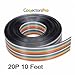 Pc Accessories - Connectors Pro 10 Feet IDC 20P Rainbow Flat Ribbon Cable 20 Conductors for 2.54mm 0.1