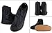 BenRan Rain Shoe Covers Shoes Overshoes Boot Gear Zippered Shoes for Men and Women (Black, 26.5cm)