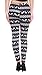Women's Winter Snowflake/Reindeer Patterned Fleece Lined Leggings