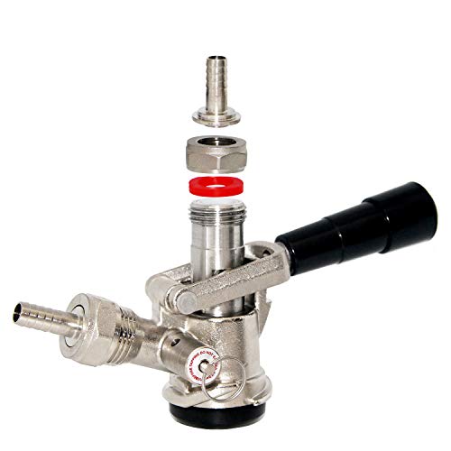 LUCKEG Beer Keg Coupler D System, 5/8, - Thumbnail 4