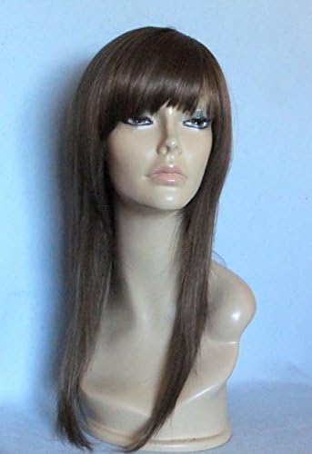 uptrendingWIG HIGH HEAT RESISTANT SYNTHETIC FIBRE MODERN SILHOUETTE LONG STRAIGHT LADY LADIES WOMENS DRAG QUEEN WIGS HAIR EXTENSION LIGHT ASH BROWN 12# S-C