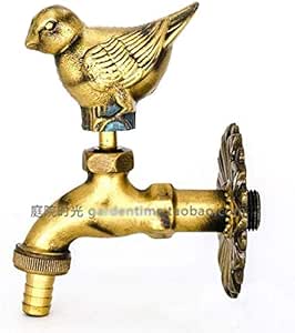 Grifo de jardín cuadrado externo Animal europeo Creativo Latón antiguo