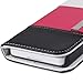 Fosmon CADDY Series Leather Wallet Case for Blackberry Z10 (White, Pink & Black)