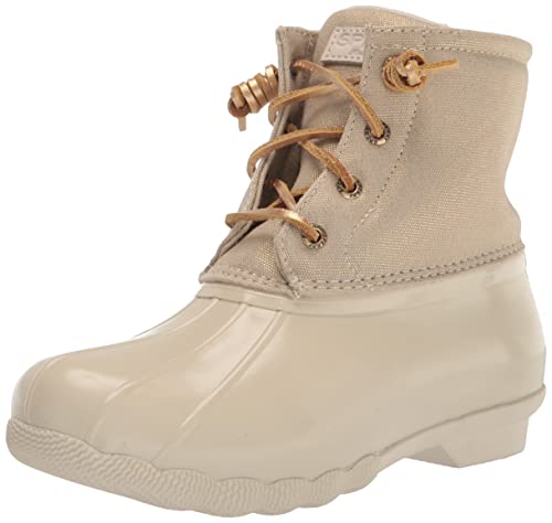 Sperry Women's Saltwater Rain Boot, Gold, 8 Wide