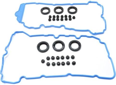 Amazon Com Valve Cover Gasket Compatible With Cadillac Cts 08 13 Chevy Traverse Acadia 09 16 Set 6 Cyl 3 0l 3 6l Eng Automotive