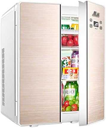 Double door autoclave with two doorsRechargeable, 25 l / 220 V dual car, mini fridge temperature gauge, radiator and warmer, portable and silent bags (gold, silver)