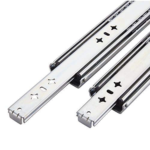 VESLA HOME soft close Hardware Ball Bearing Side Mount Full Extension Drawer Slides，Heavy Duty Slides, 10 inch, 210 lb - Thumbnail 3