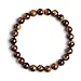 iSTONE Natural AA Grade Golden Tiger Eye Gemstone 8mm Round Beads Stretch Bracelet 204703403
