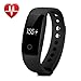 Fitness Tracker with Heart Rate Monitor,Pashion Bluetooth Smart Bracelet Smart Band Touch Screen Healthy Smart Watch Wristband for Android iOS Smartphone