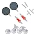Uniclife Aquarium Air Pump Accessories Set for Fish Tank, 2 Air Stones, 2 Check Valves, 4 Connectors and 6 Suction Cups