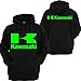 Kawasaki Racing Pullover Hoodie Sport Ninja Bike JDM Turbo Motocross Hooded Sweatshirt