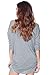 Alexander + David Women’s Modal Knit V-Neck Dolman Tunic Top with ¾ Long Sleeves (S-XL) (Charcoal, Large)