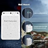 NICGIGA Gigabit Outdoor PoE Extender Repeater 1 in 3 Out Waterproof 100m VLAN view 3