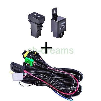 FidgetFidget LED Indicators Switch & Relay for Ford Fog Light Wiring Harness Sockets Wire