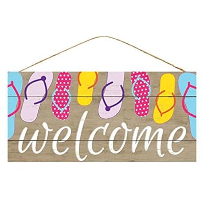 Craig Bachman 12.5" Flip Flops Welcome Sign 41l12eMkj9L