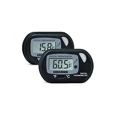 image for Potelin Fish Aquarium Thermometer Digital Lcd Suction Cup Type Marine 