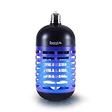 SereneLife Electronic Insect Killer, Bug Zapper Light Bulb, Mosquito Killer Lamp, Mosquito Zapper, Fly Killer, Mosquito Trap, Fits in 110v Light Bulb Socket, For Indoor Porch Deck Patio Backyard