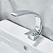 Rozin Creative Design Bathroom Sink Faucet Single Handle Mixer Tap Chrome Finish