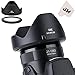 JJC Reversible Lens Hood Shade Protector & 67mm Filter Adapter Ring for Canon Powershot SX70 HS, G3 X, SX60 HS, SX50 SX40 HS, SX30 is, SX20 is, SX540 SX530 SX520 HS Replaces Canon LH-DC100 & FA-DC67B primary