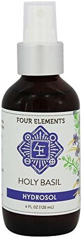 Holy Basil Hydrosol Four Elements Organic Herbals 4 oz Spray