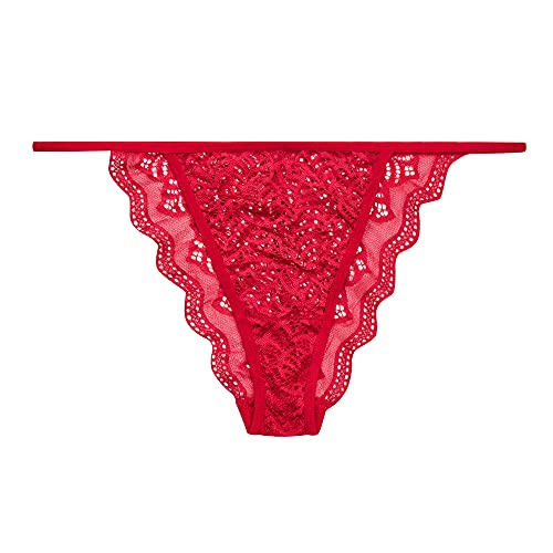 SUFOLEYYELO Women's String Bikini Panties lace Briefs underwear 7 Pack… 7 Pcs String Bikini X