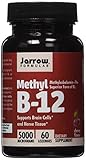 Jarrow Formulas Methylcobalamin (Methyl B12), Supports Brain Cells, 5000 mcg, 60 Lozenges (Pack of 2)