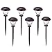 SUNWIND Solar Pathway Lights Outdoor Waterproof Glass Landscape Lights 6-Pack Warm White LED for Garden,Path,Patio Yard,Walkway and Driveway (Bronze Metal)
