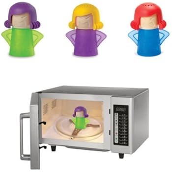 Microwave Cleaner New Metro Angry Mama Microwave Oven Fast Action Steam Cleaner Kitchen Gadget Tool, Random Color, 1 pcs