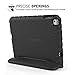 MoKo Case Fit iPad Mini 4 - Kids Shock Proof Convertible Handle Light Weight Super Protective Stand Cover Case Fit iPad Mini 4 2015 Tablet, Black