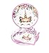 Unicorn Plates and Napkins Unicorn Party Supplies Set Perfect for Birthday Party Baby Shower