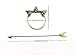 yueton 2pcs Antique Bronze Long Arrow and Silver Star Pierced Barrette Hair Fork Stick Hair Pin