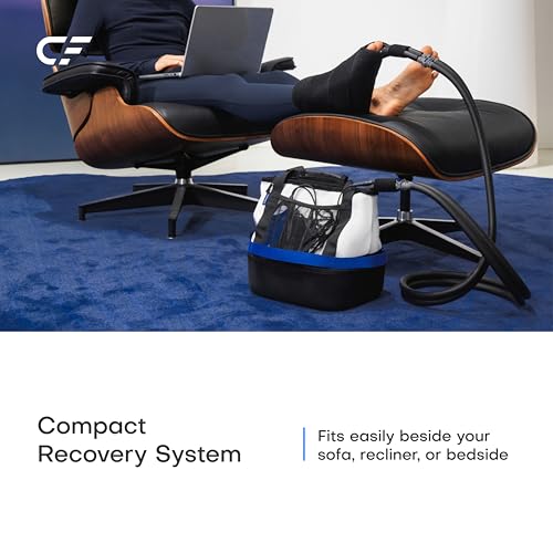 Portable Cold Therapy Machine for Knee Surgery Recovery, Foldable & Quiet Ice Therapy System for Travel, Hotel & Home Use, Compact Overnight Cooling for Sports Recovery