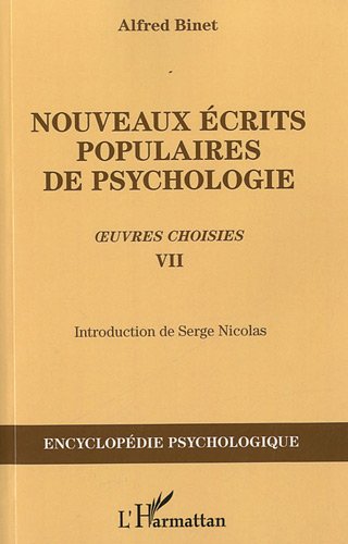 Nouveaux écrits populaires de psychologie