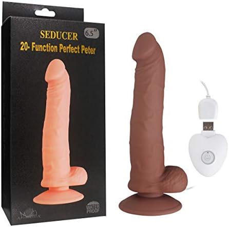 UMILOVE Real Feel Portable Remote Contorl Wand Waterproof Massage Women Female Vibratior Toy Wand UMILOVE (Color : Brown)