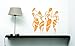 Stencils for Walls: African Dancers Stencil, 4.5 x 4.5 inch (S) - Women Lady Dancers Ethnic Tribal