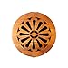 Ella Celebration Wood Ring Bearer Box, Wedding Ceremony Ring Holder Boxes, Wooden Decorative Engagement Proposal Jewelry Box Favor, Rustic Laser Cut Gift Display (Round)