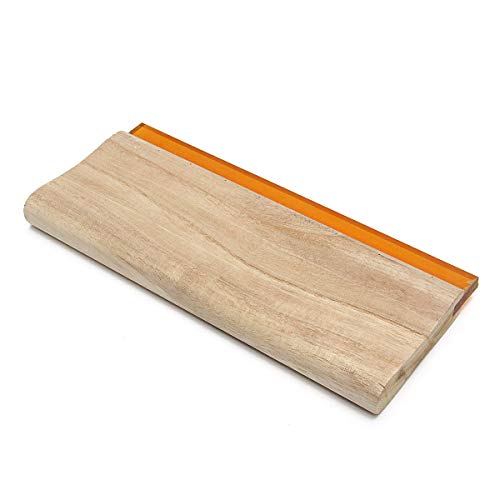Screen Printing Squeegee 13 inches Long Wooden Ink Scraper 75 Durometer 5.2 inches Wide